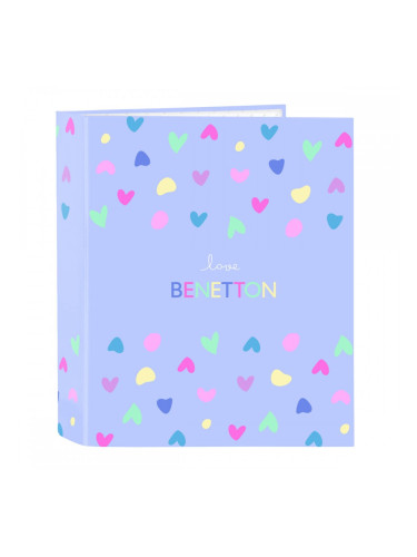 Папка с пръстени Benetton Lila Люляк A4 27 x 33 x 6 cm