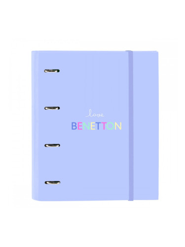 Папка с пръстени Benetton Lila Люляк 27 x 32 x 3.5 cm