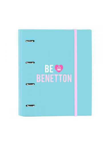 Папка с пръстени Benetton Unique Розов цвят тюркоаз 27 x 32 x 3.5 cm