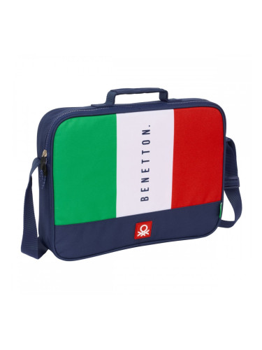 Ученическа Чанта Benetton Flag Морско син 38 x 28 x 6 cm