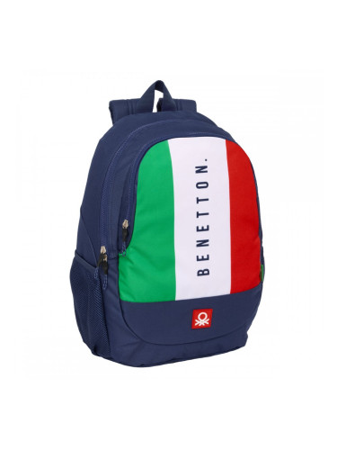 Училищна чанта Benetton Flag Морско син 32 x 44 x 16 cm