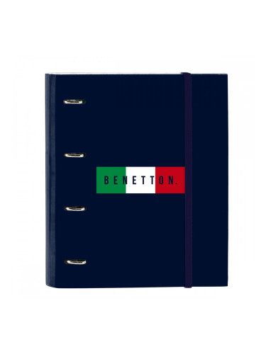 Папка с пръстени Benetton Flag Морско син 27 x 32 x 3.5 cm