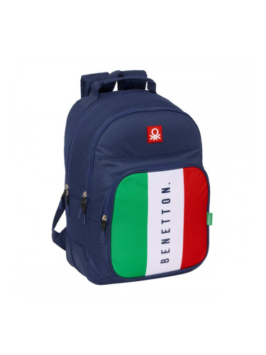 Училищна чанта Benetton Flag Морско син 32 x 42 x 15 cm