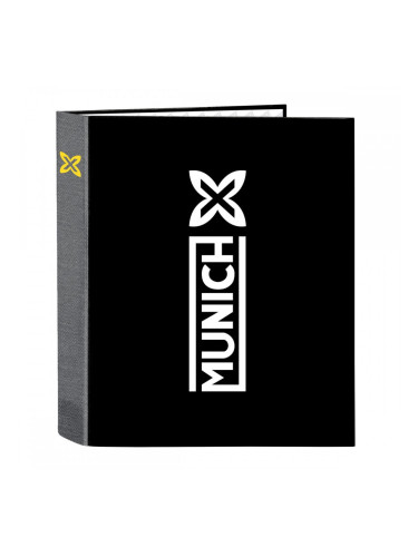 Папка с пръстени Munich Topo Черен A4 27 x 33 x 6 cm