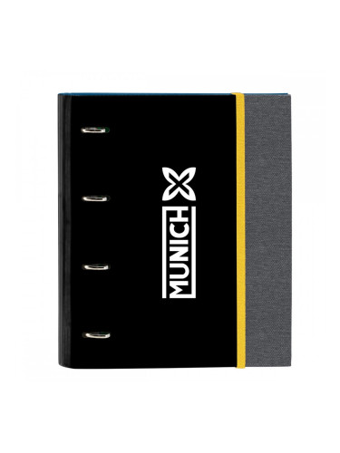 Папка с пръстени Munich Topo Черен 27 x 32 x 3.5 cm