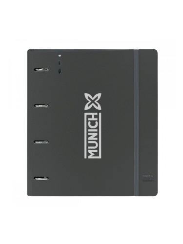 Папка с пръстени Munich Topo Черен 27 X 32 X 4 cm