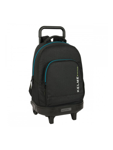 Училищна чанта с колелца Kelme Iron Черен 33 x 45 x 22 cm