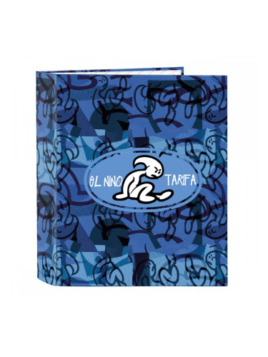 Папка с пръстени El Niño Roller Син Черен A4 27 x 33 x 6 cm