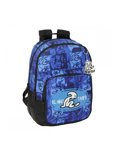 Училищна чанта El Niño Roller Син Черен 32 x 42 x 15 cm