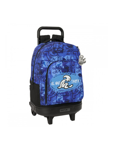 Училищна чанта с колелца El Niño Roller Син Черен 33 x 45 x 22 cm