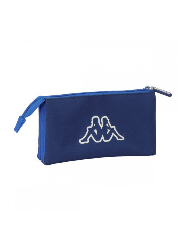 Троен Моливник Kappa Rain Морско син 22 x 12 x 3 cm