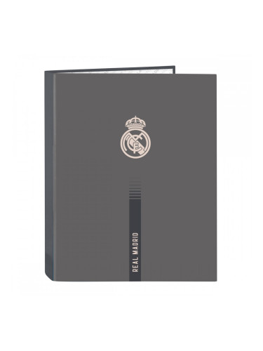 Папка с пръстени Real Madrid C.F. Сив A4 26.5 x 33 x 4 cm