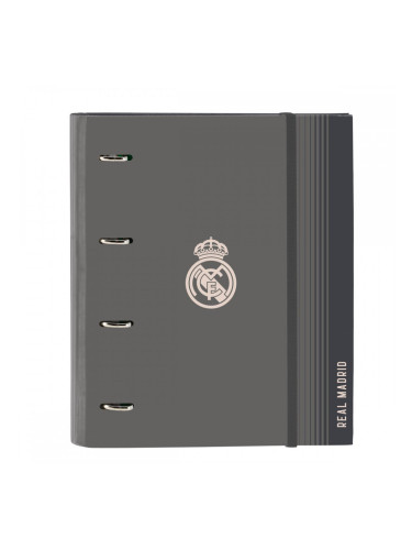 Папка с пръстени Real Madrid C.F. Сив 27 x 32 x 3.5 cm