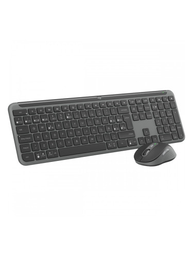 Клавиатура с мишка Logitech MK950 Графит Испанска Qwerty