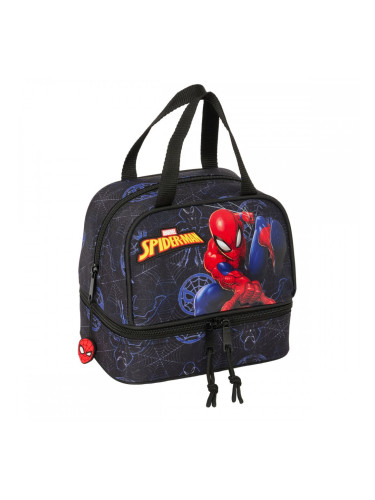 Чанта за Обяд Spider-Man Attack Черен 20 x 20 x 15 cm