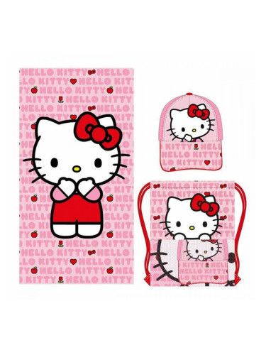 Хавлия за плаж Hello Kitty Розов