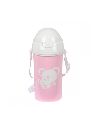 Бутилка за вода Safta Koala Розов PVC 500 ml