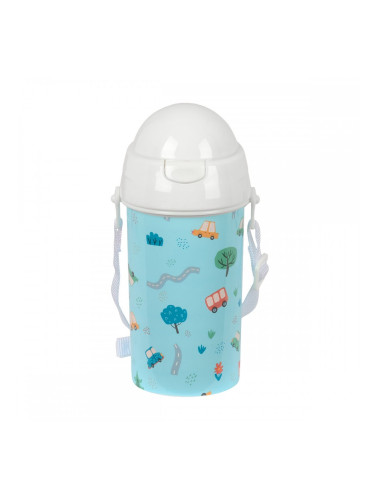Бутилка за вода Safta Coches Син PVC 500 ml