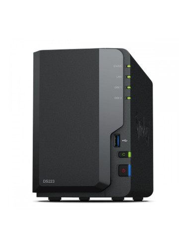 SATA 5.25" калъф за SATA 2.5" Synology DS223 Черен