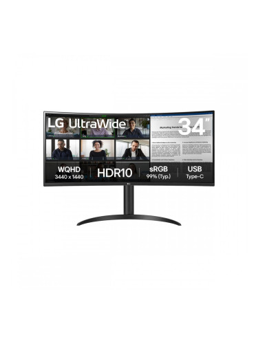 Монитор LG 34WR50QK-B 34" 4K Ultra HD LCD Wide Quad HD