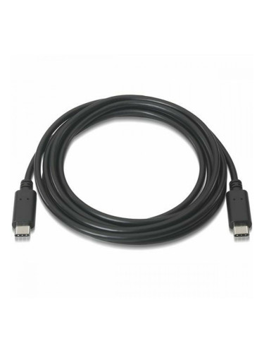Кабел USB-C Aisens A107-0056 Черен 1 m