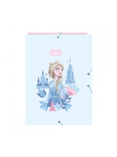 Папка с пръстени Frozen Ice magic Син A4 26 x 33.5 x 2.5 cm