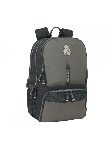 Училищна чанта Real Madrid C.F. Сив 30 x 42 x 17 cm