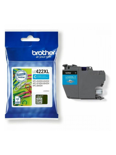 Оригиална касета за мастило Brother LC-422XLC Синьо-зелен