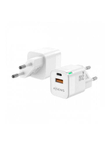 Зарядно за стена Aisens ASCH-20W2P002-W