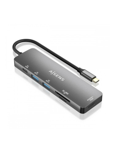 USB извод Aisens ASUC-6P016-GR Сив Многоцветен