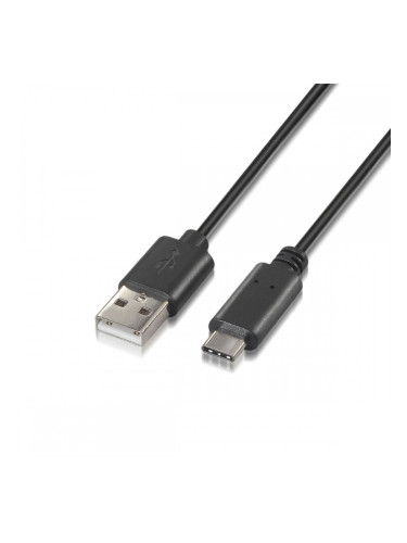 Кабел USB A към USB-C Aisens A107-0052 Черен 2 m