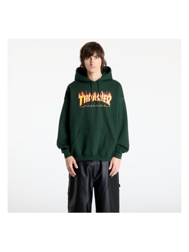 Суитшърт Thrasher Flame Logo Hoodie Forest Green S