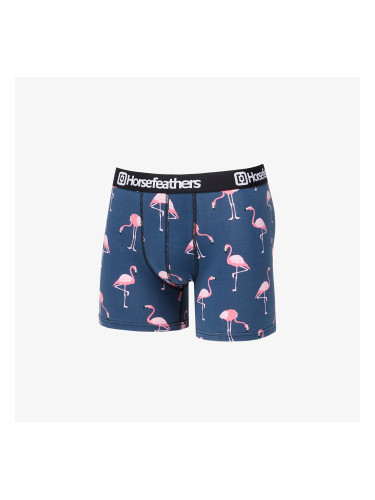 Боксерки Horsefeathers Sidney Boxer Shorts Blue/ Flamingos Print L