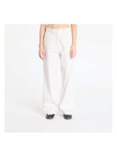 Панталони adidas Pinstripe Twill Loose Pants White/ Off White/ Night Indigo 38