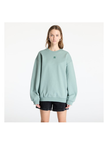 Суитшърт adidas Essentials Oversized French Terry Sweatshirt Silver Green L