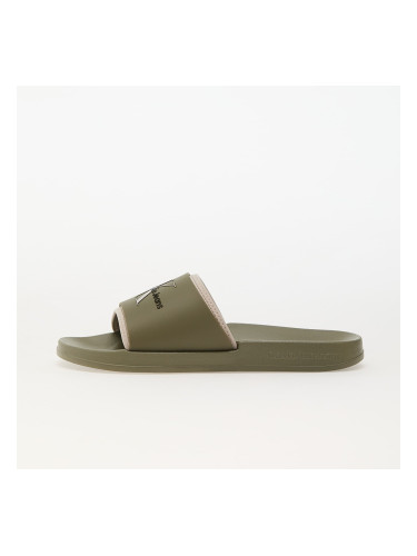 Сникърси Calvin Klein Jeans Slide Rubber Neopren Green EUR 44