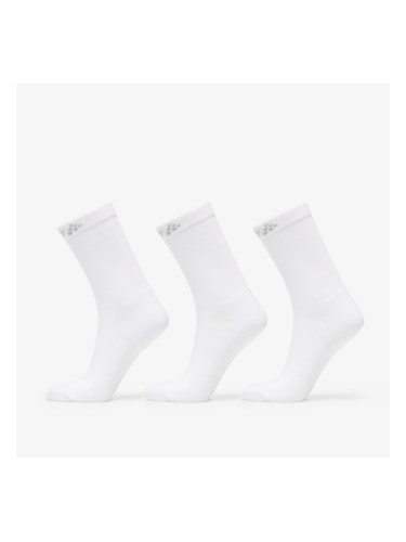 Чорапи Craft Core Dry High Sock 3-Pack White 37-39