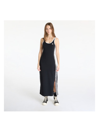 Облекло adidas Adicolor 3 Stripes Tank Dress Maxi Black/ White L