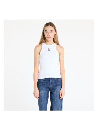 Calvin Klein Jeans Monologo Rib Tank Top White L