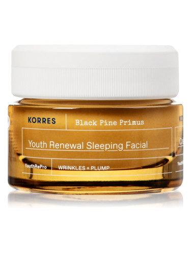 Korres Black Pine Primus нощен крем за лице против признаци на стареене 40 мл.