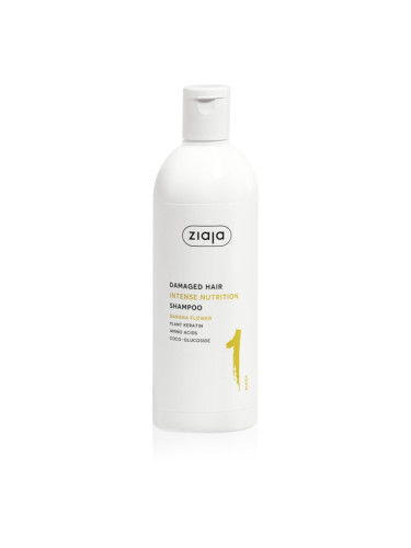 Ziaja Plant Essentials Banana Flower подхранващ шампоан за увредена коса 400 мл.