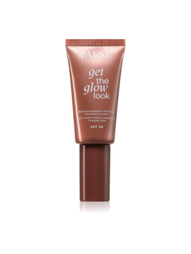 Paese Get The Glow Look Illuminating Foundation лек фон дьо тен с озаряващ ефект SPF 20 цвят 2N Sand Beige 30 мл.