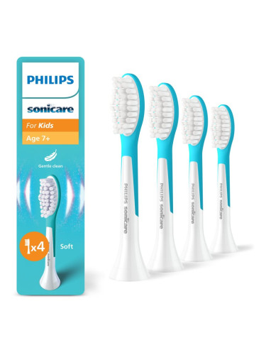 Philips Sonicare For Kids 7+ Standard HX6044/90 резервни глави за четка за зъби за деца 4 бр.
