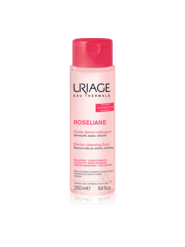 Uriage Roseliane Dermo-Cleansing Fluid почистващ флуид за успокояване на кожата 250 мл.