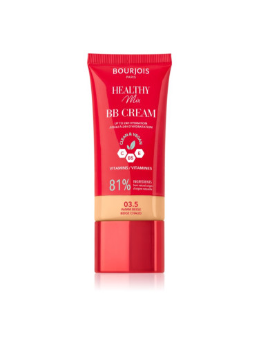 Bourjois Healthy Mix Clean & Vegan BB Cream ББ крем цвят 3,5 Warm Beige 30 мл.