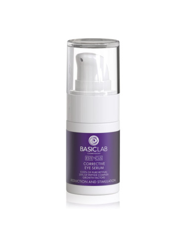 BasicLab Cosmetology Esteticus подмладяващ серум за очи за стягане на кожата 15 мл.