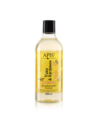 Apis Natural Cosmetics Harmony Shot Yuzu & Cardamom хармонизиращ душ гел 500 мл.