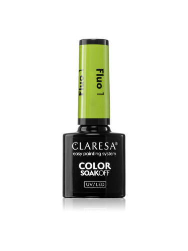 Claresa SoakOff UV/LED Color Fluo гел лак за нокти цвят 1 5 гр.