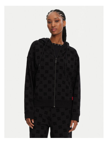 HUGO Суитшърт Flokki 50531659 Черен Relaxed Fit