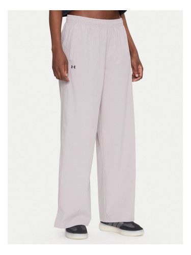 Under Armour Долнище анцуг Rival 1386453 Сив Wide Leg